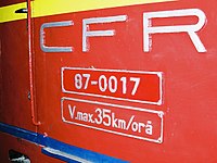 Detail einer CFR-Lok
